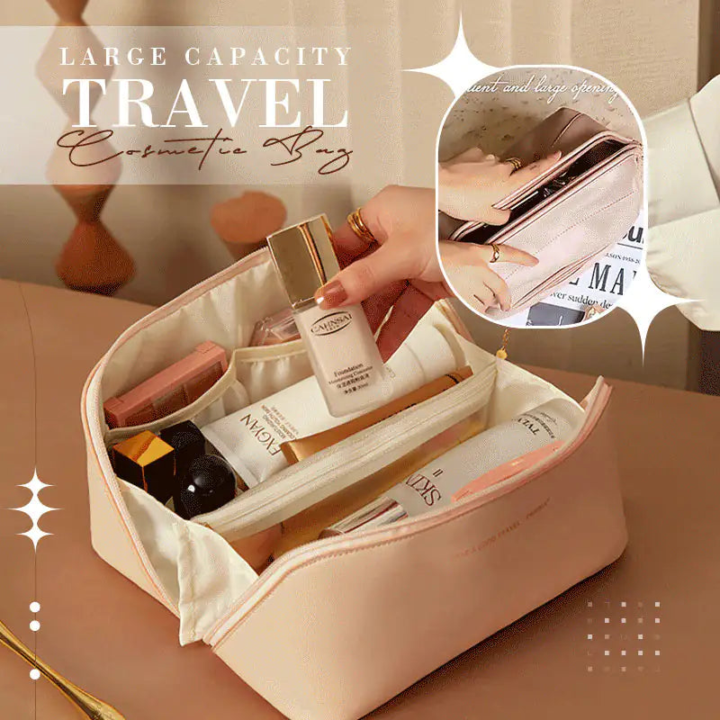 Double-Layer Travel Cosmetic Bag