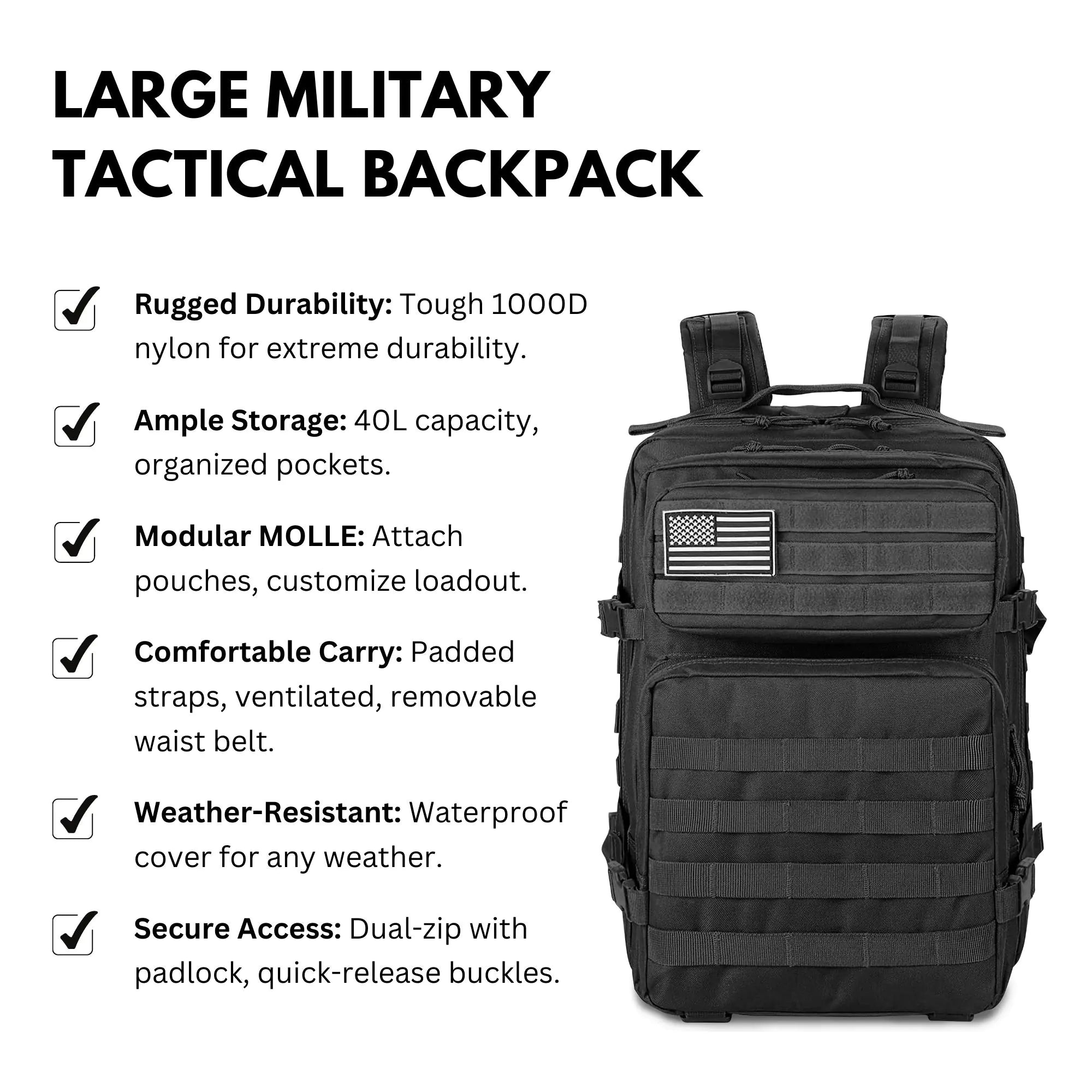 Large Modular Field Backpack