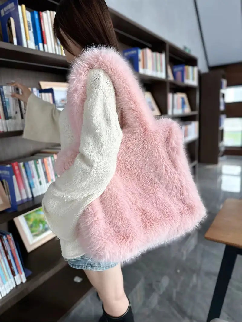 The Soft Luxe Faux Fur Tote
