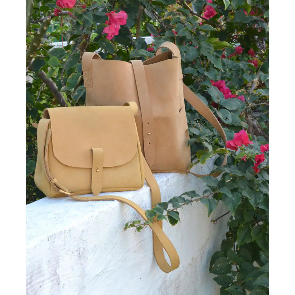 Artisan Nubuck Leather Shoulder Bag